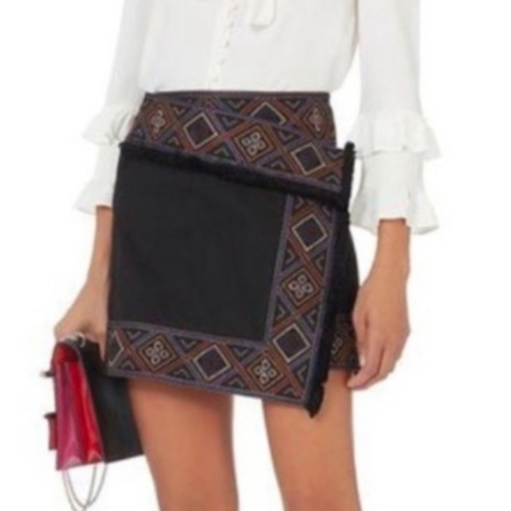 Intermix - Piper Fringe Asymmetric Skirt